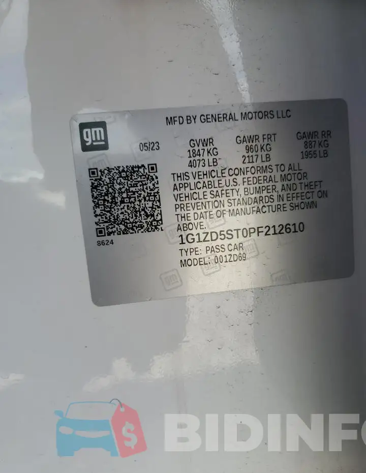 1G1ZD5ST0PF212610 Photo# 12