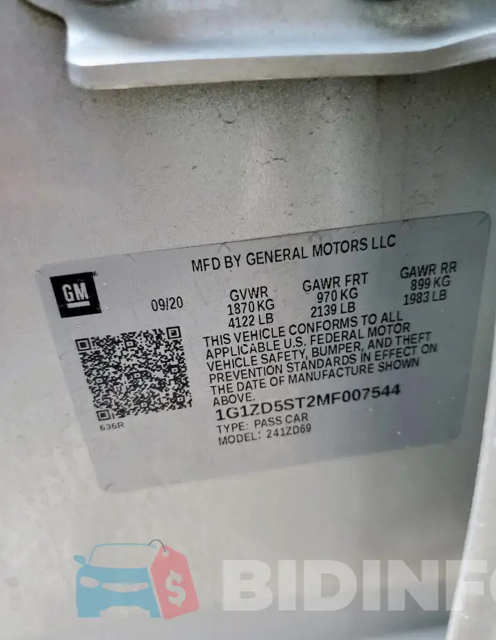 1G1ZD5ST2MF007544 Photo# 12