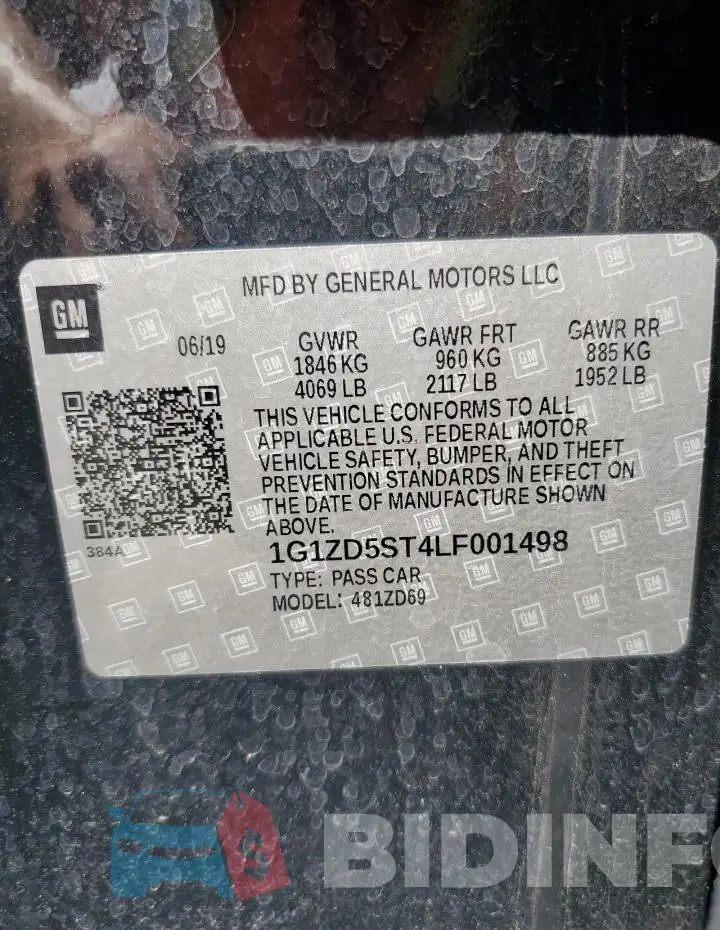 1G1ZD5ST4LF001498 Photo# 12