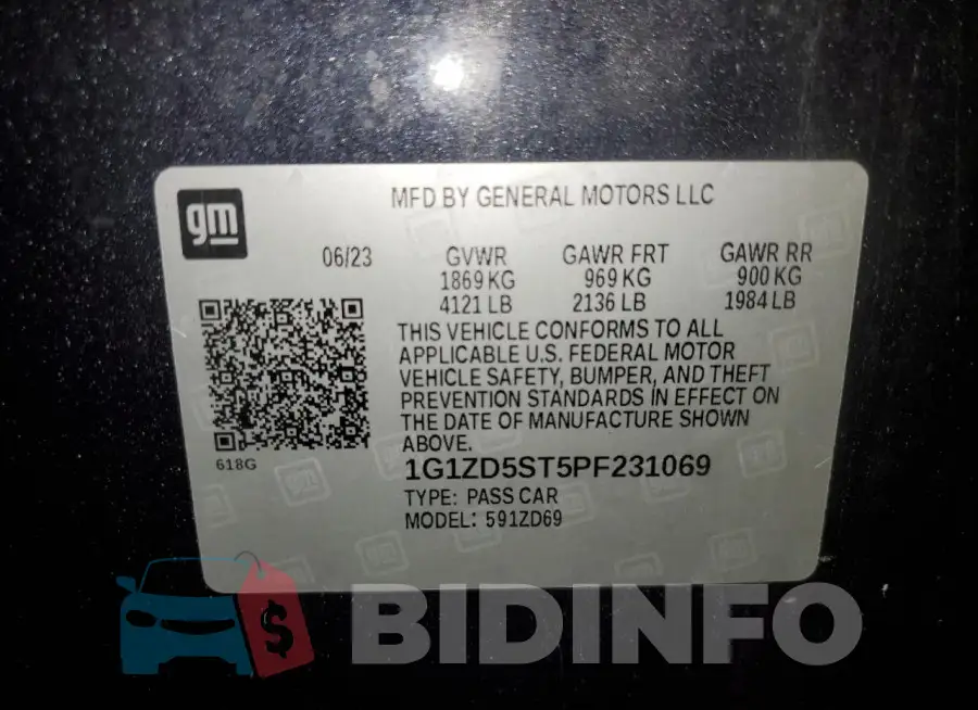 1G1ZD5ST5PF231069 Photo# 12
