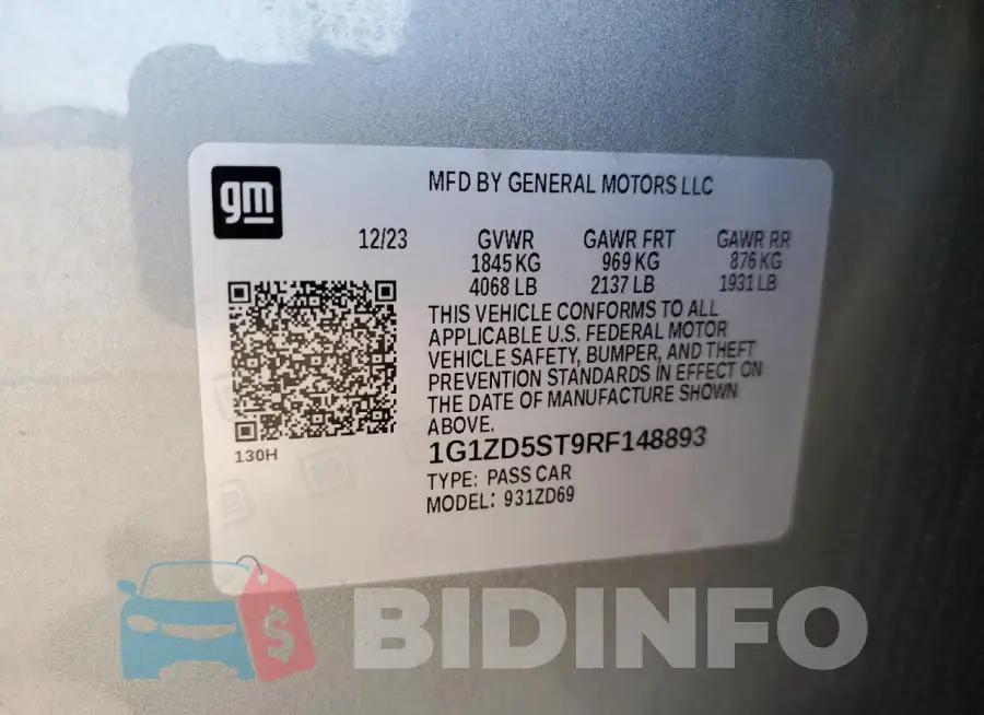 1G1ZD5ST9RF148893 Photo# 13