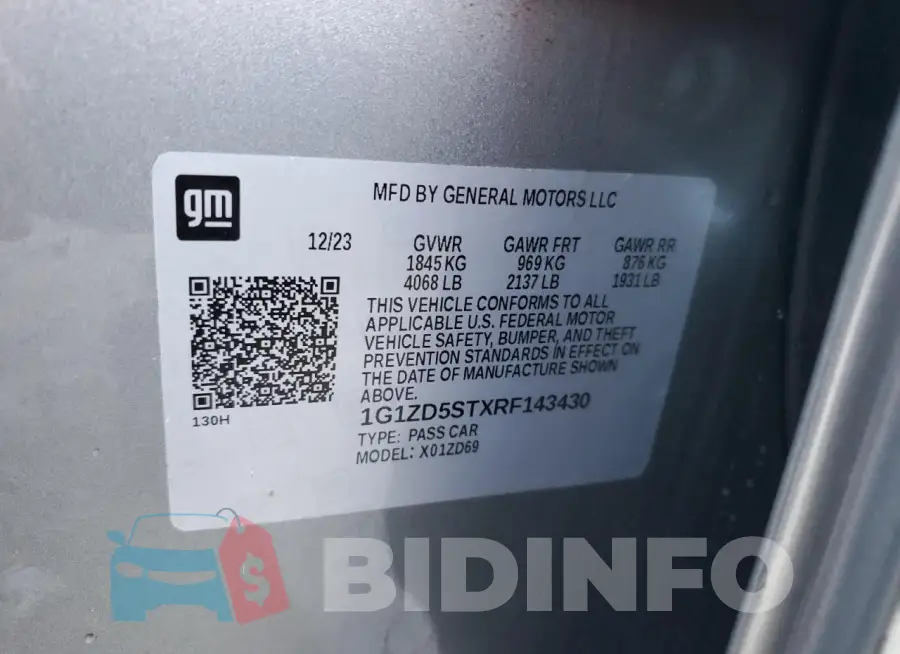 1G1ZD5STXRF143430 Photo# 13