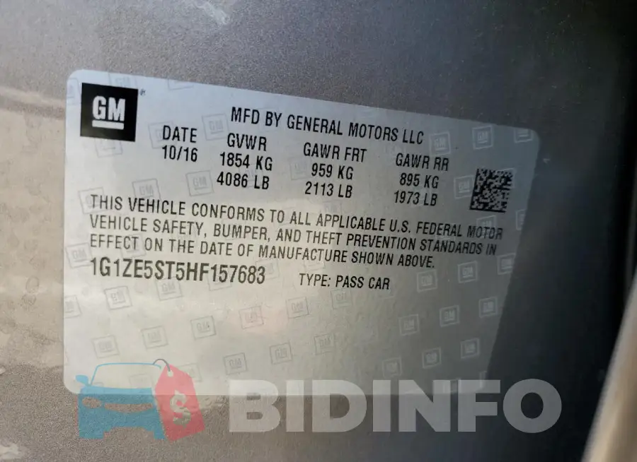 1G1ZE5ST5HF157683 Photo# 12