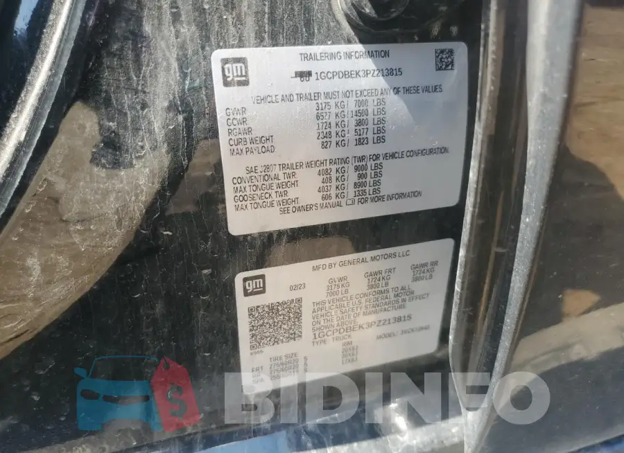 1GCPDBEK3PZ213815 Photo# 12