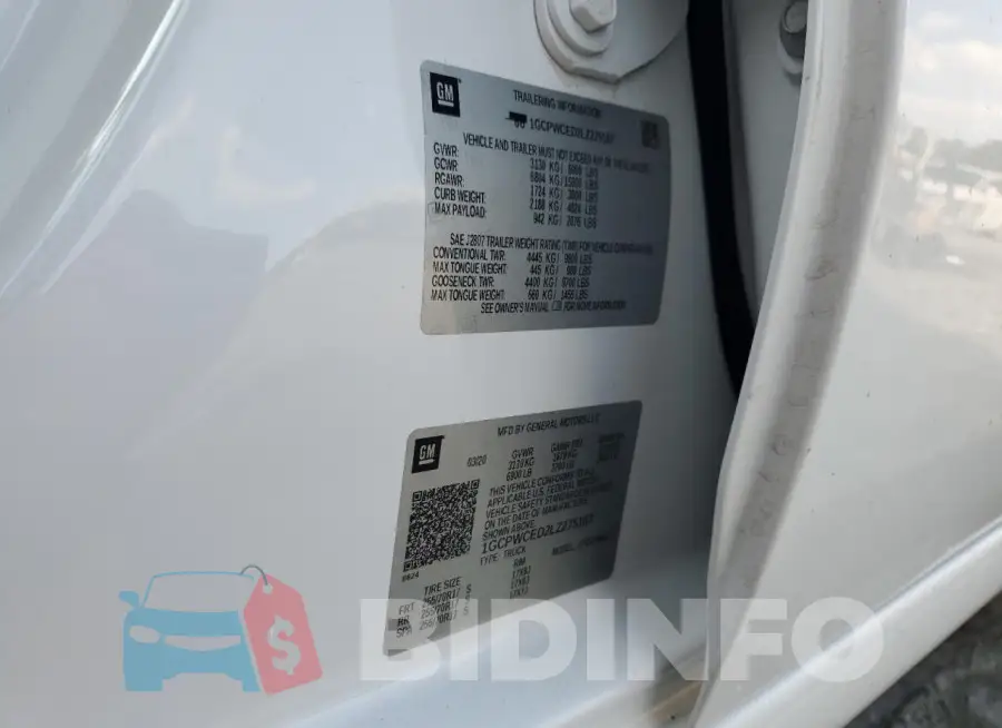 1GCPWCED2LZ275167 Photo# 12