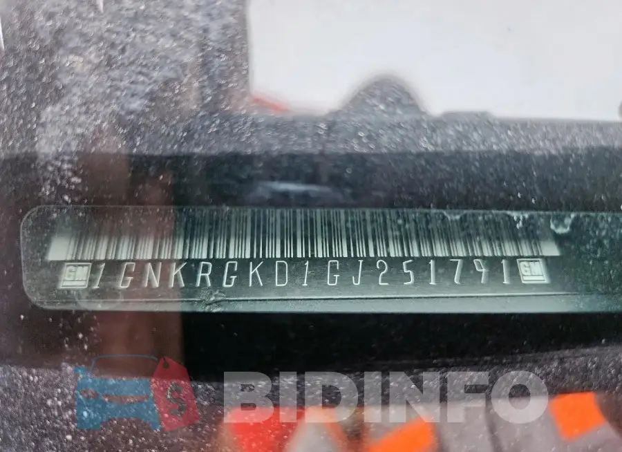 1GNKRGKD1GJ251791 Photo# 13