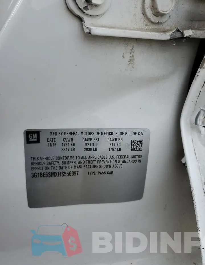 3G1BE6SMXHS556097 Photo# 12