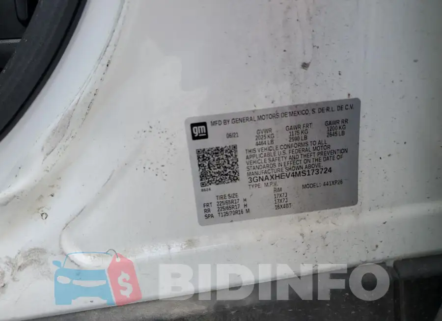 3GNAXHEV4MS173724 Photo# 13