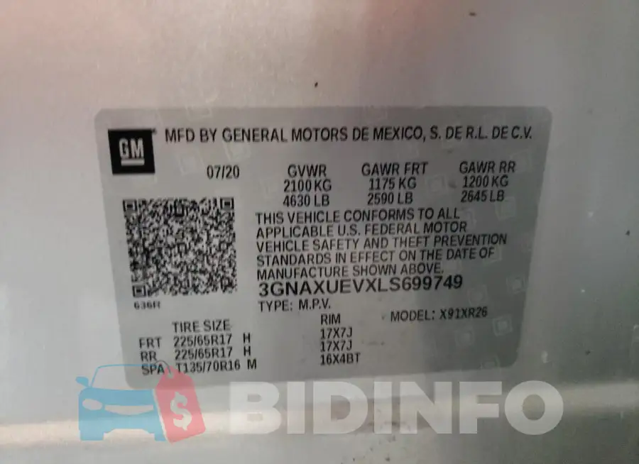 3GNAXUEVXLS699749 Photo# 13