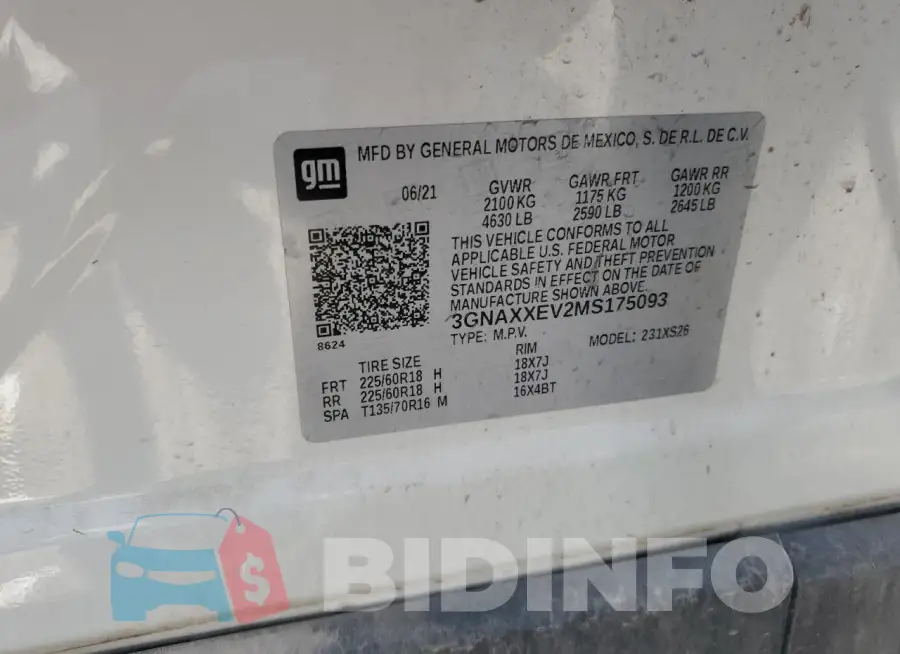 3GNAXXEV2MS175093 Photo# 13
