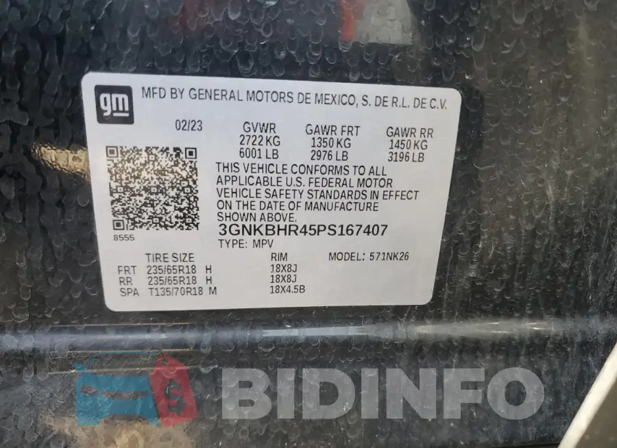3GNKBHR45PS167407 Photo# 13