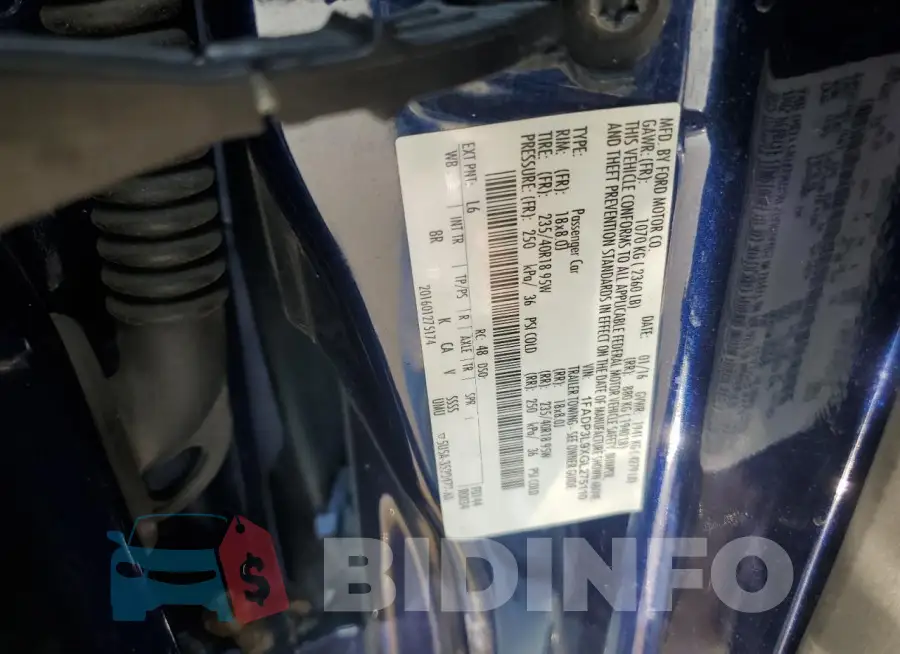 1FADP3L9XGL275110 Photo# 12