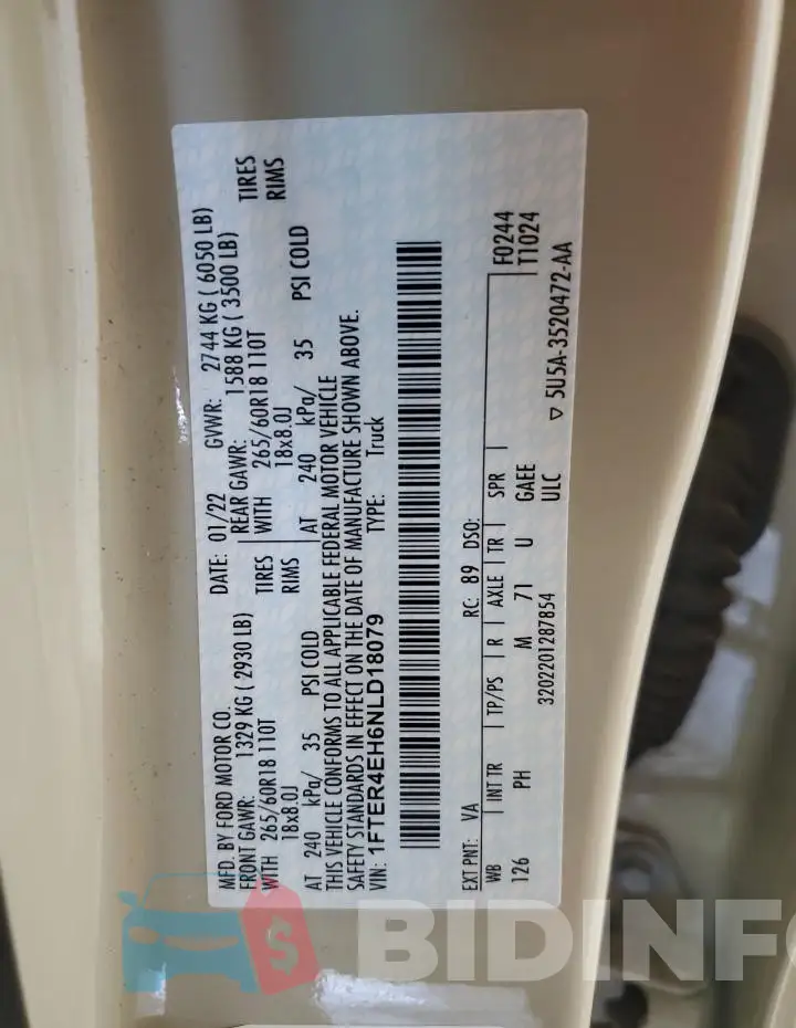1FTER4EH6NLD18079 Photo# 12