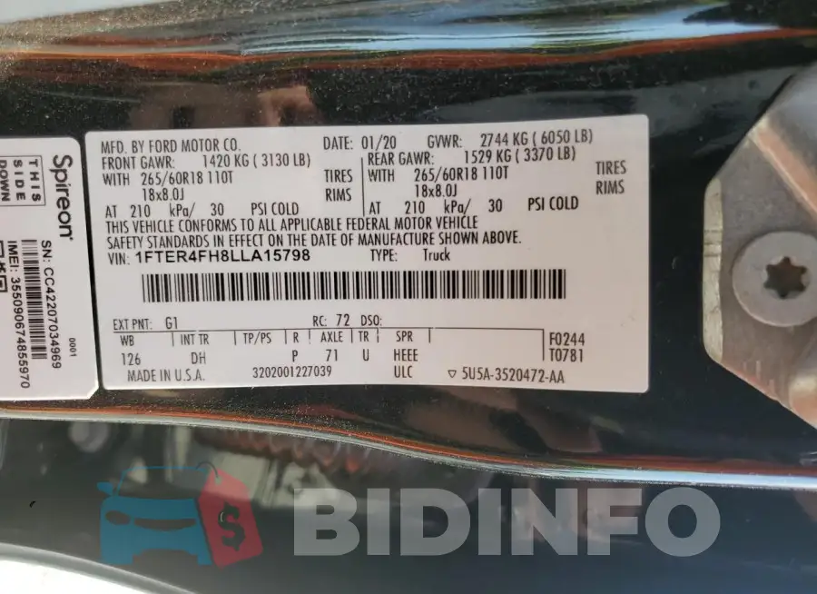 1FTER4FH8LLA15798 Photo# 12