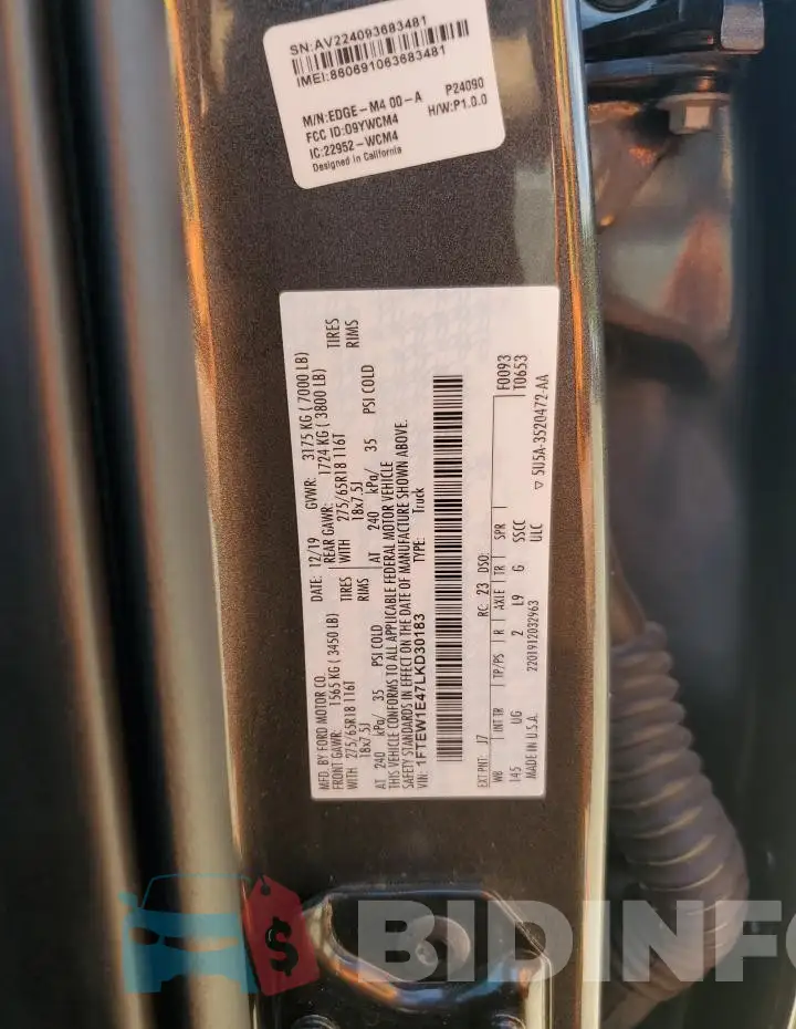 1FTEW1E47LKD30183 Photo# 12