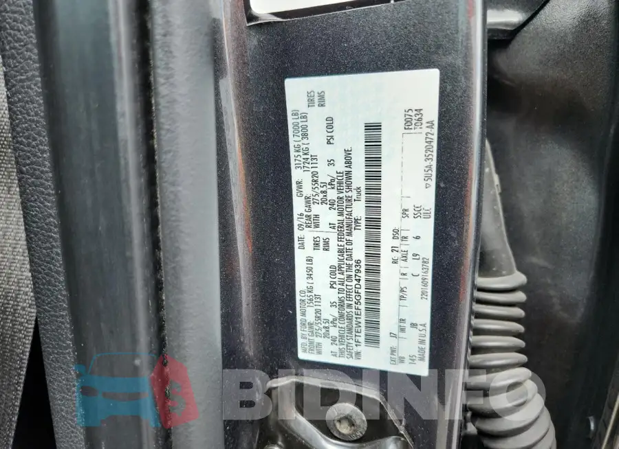 1FTEW1EF5GFD47936 Photo# 13
