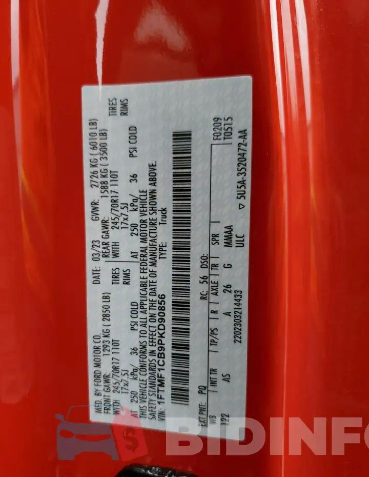 1FTMF1CB9PKD90856 Photo# 12