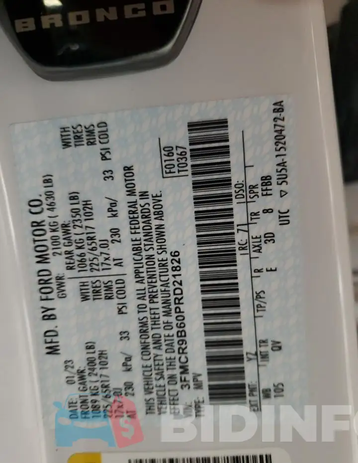 3FMCR9B60PRD21826 Photo# 12