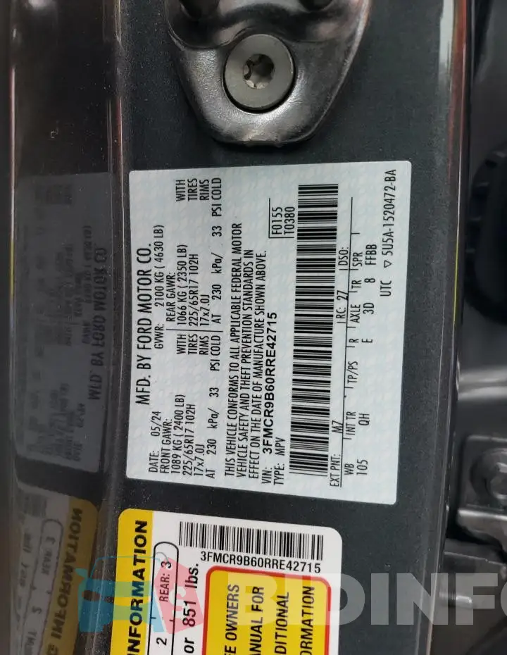 3FMCR9B60RRE42715 Photo# 13