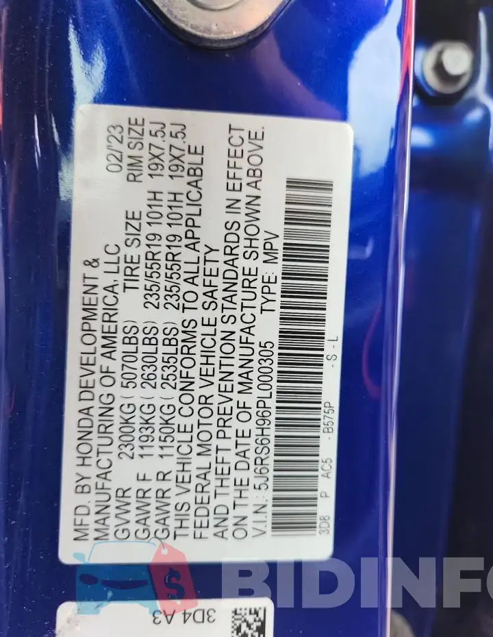 5J6RS6H96PL000305 Photo# 13