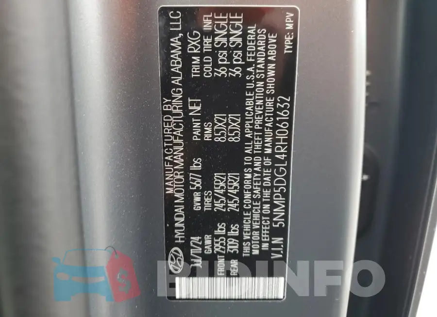 5NMP5DGL4RH061632 Photo# 14