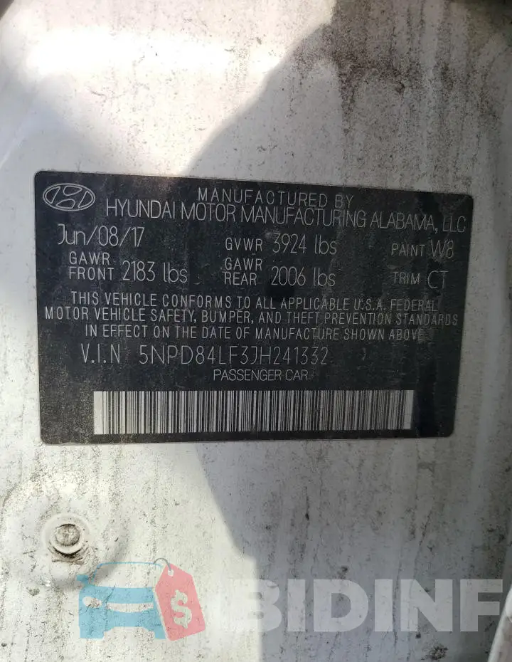 5NPD84LF3JH241332 Photo# 12
