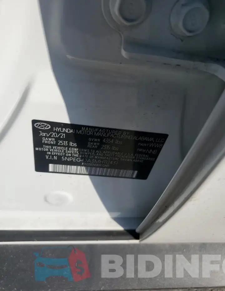 5NPEG4JA3MH112431 Photo# 12