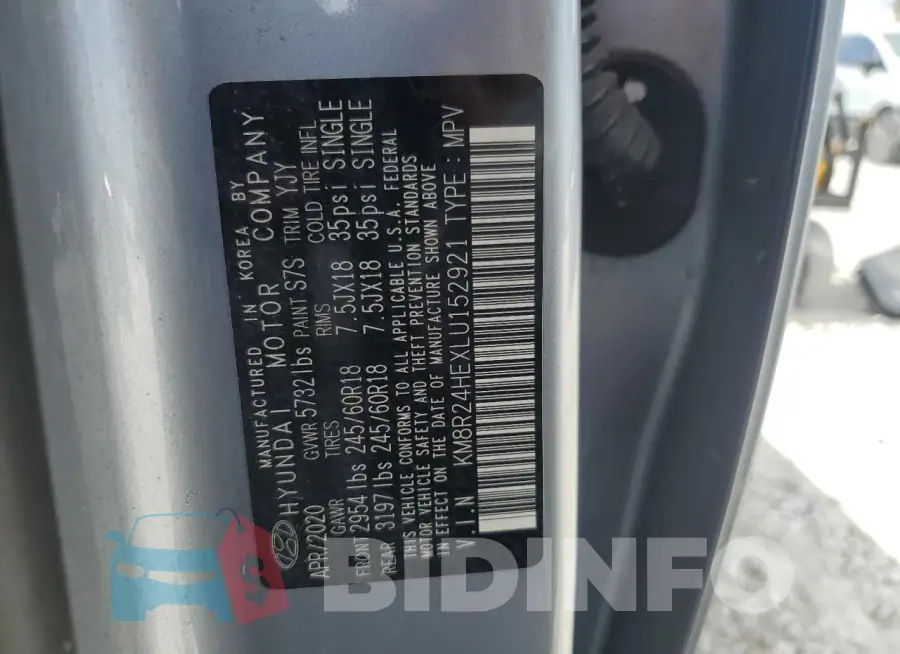 KM8R24HEXLU152921 Photo# 13