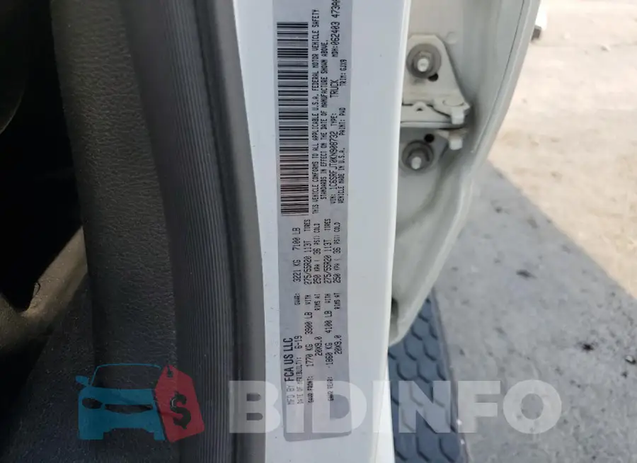1C6SRFJT0KN908732 Photo# 12