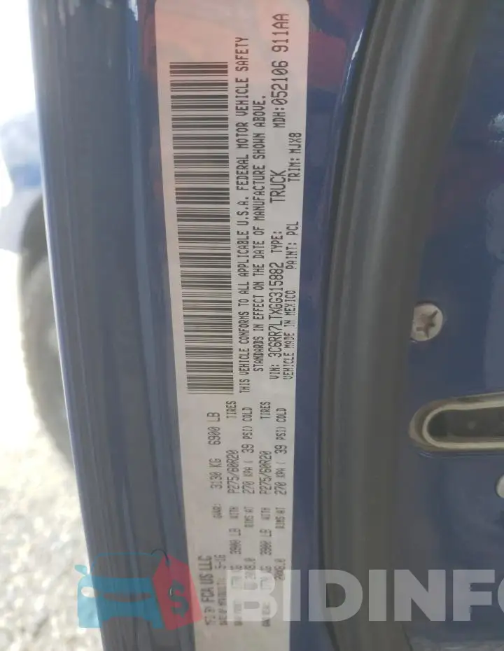 3C6RR7LTXGG315882 Photo# 13