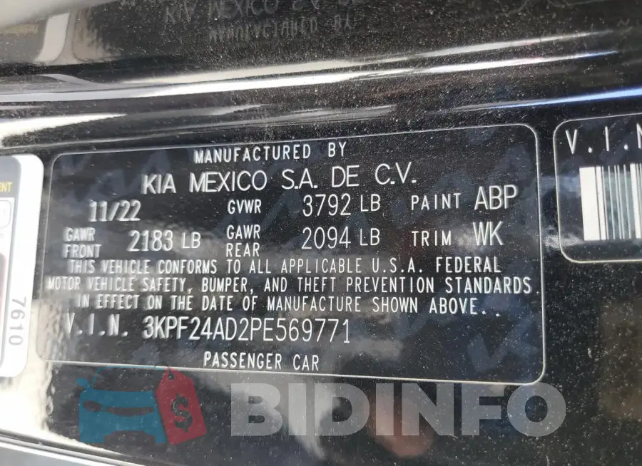 3KPF24AD2PE569771 Photo# 13