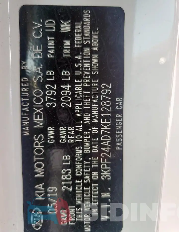 3KPF24AD7KE128792 Photo# 12
