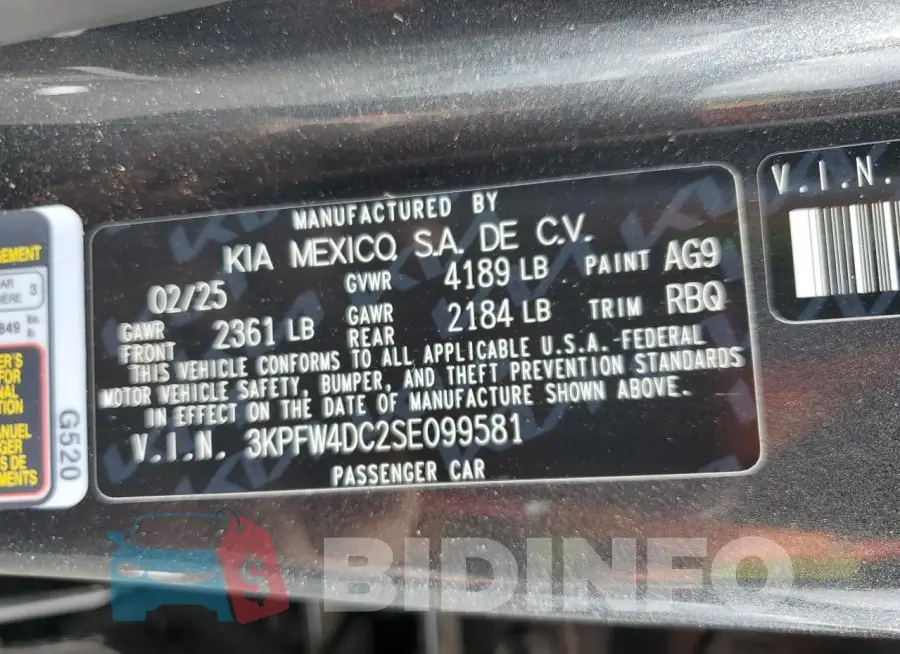 3KPFW4DC2SE099581 Photo# 12