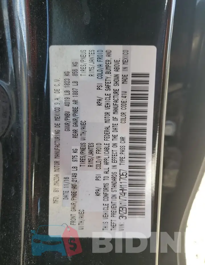 3MZBN1V74HM117057 Photo# 12