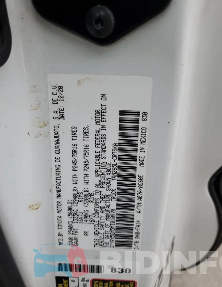 3TYRX5GN5MT010970 Photo# 12