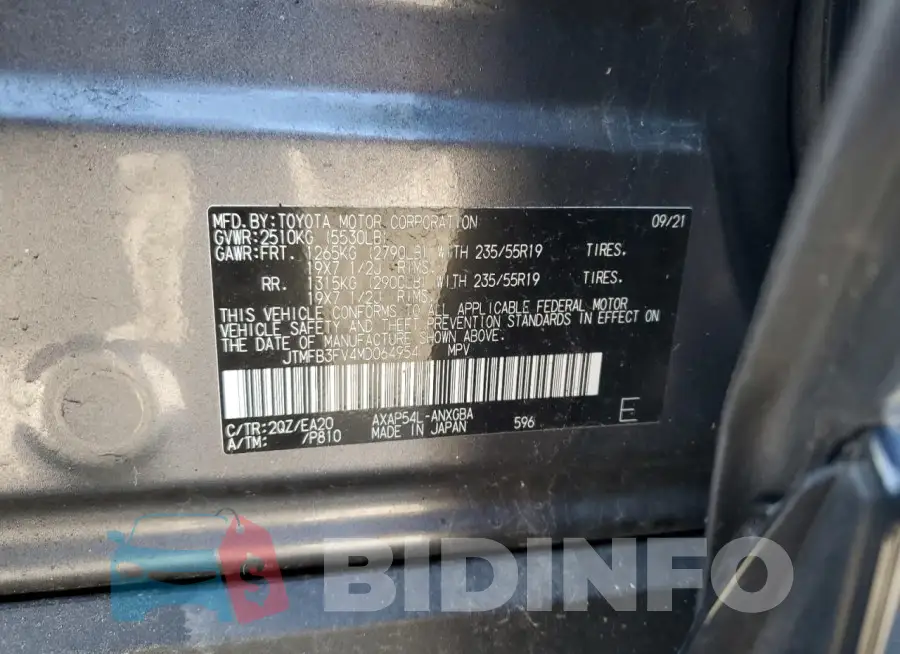 JTMFB3FV4MD064954 Photo# 14