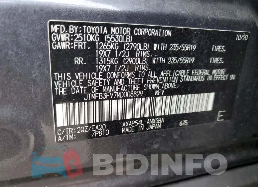 JTMFB3FV7MD008829 Photo# 13