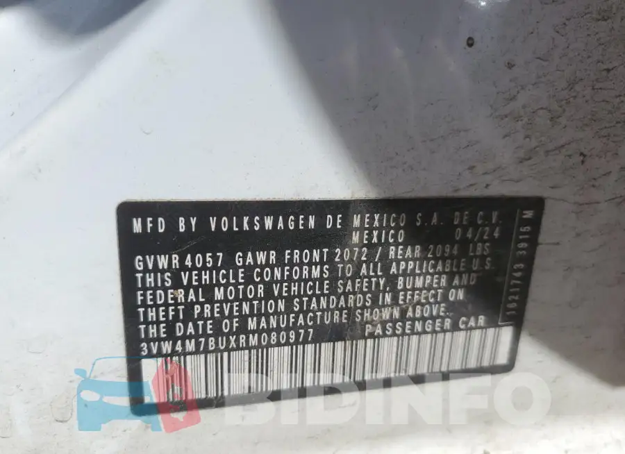 3VW4M7BUXRM080977 Photo# 12