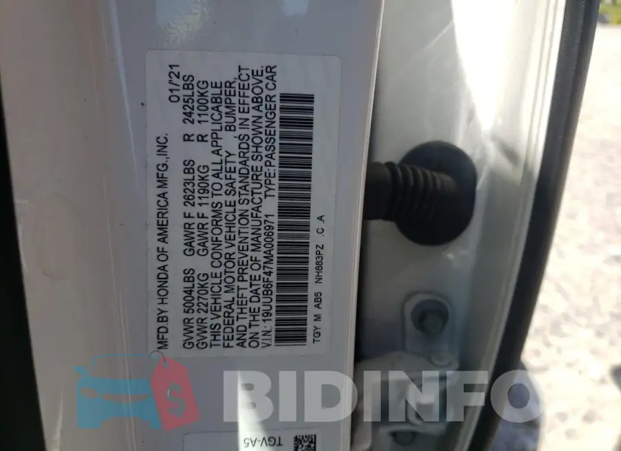 19UUB6F47MA006971 Photo# 12