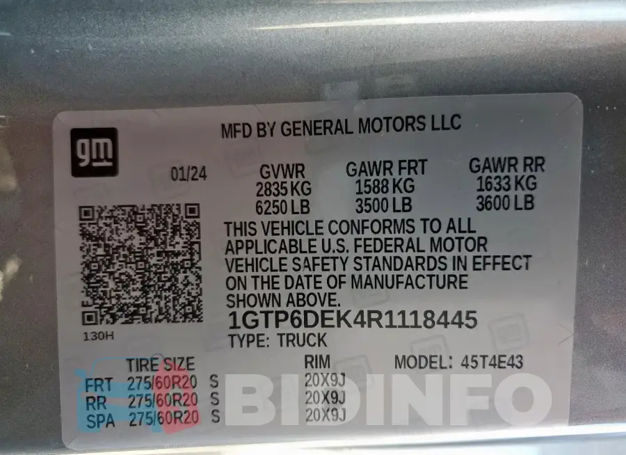 1GTP6DEK4R1118445 Photo# 12