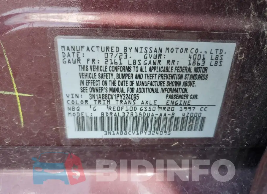 3N1AB8CV1PY324095 Photo# 12
