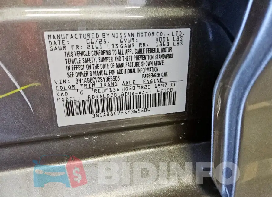 3N1AB8CV2SY365506 Photo# 12