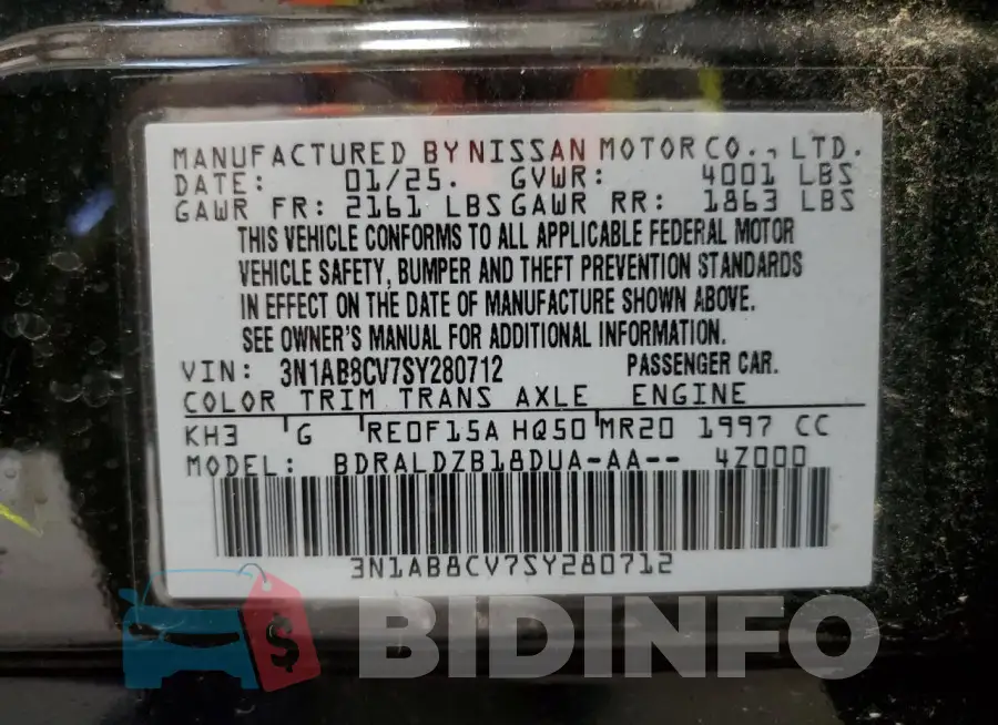 3N1AB8CV7SY280712 Photo# 12