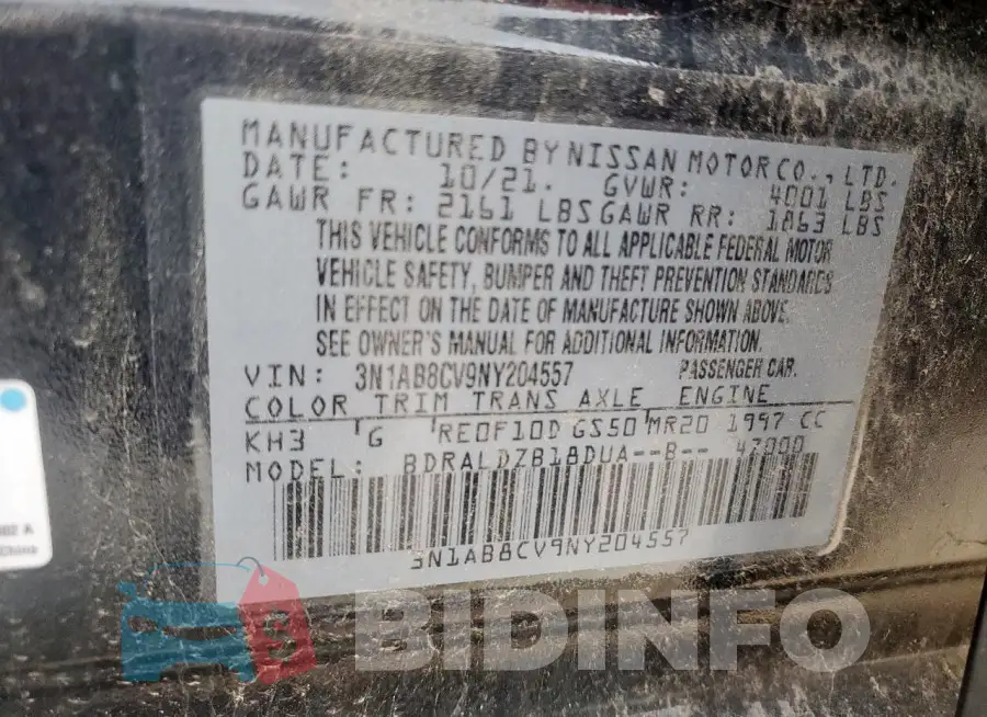 3N1AB8CV9NY204557 Photo# 13