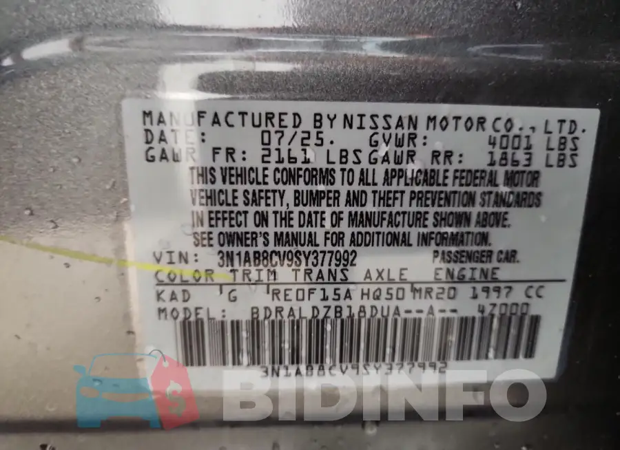 3N1AB8CV9SY377992 Photo# 12