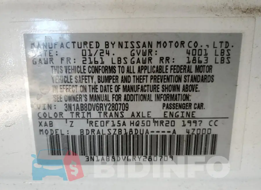 3N1AB8DV6RY280709 Photo# 12