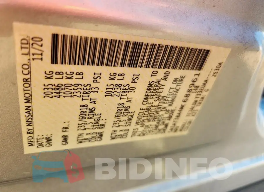 5N1AT3BA4MC688961 Photo# 13