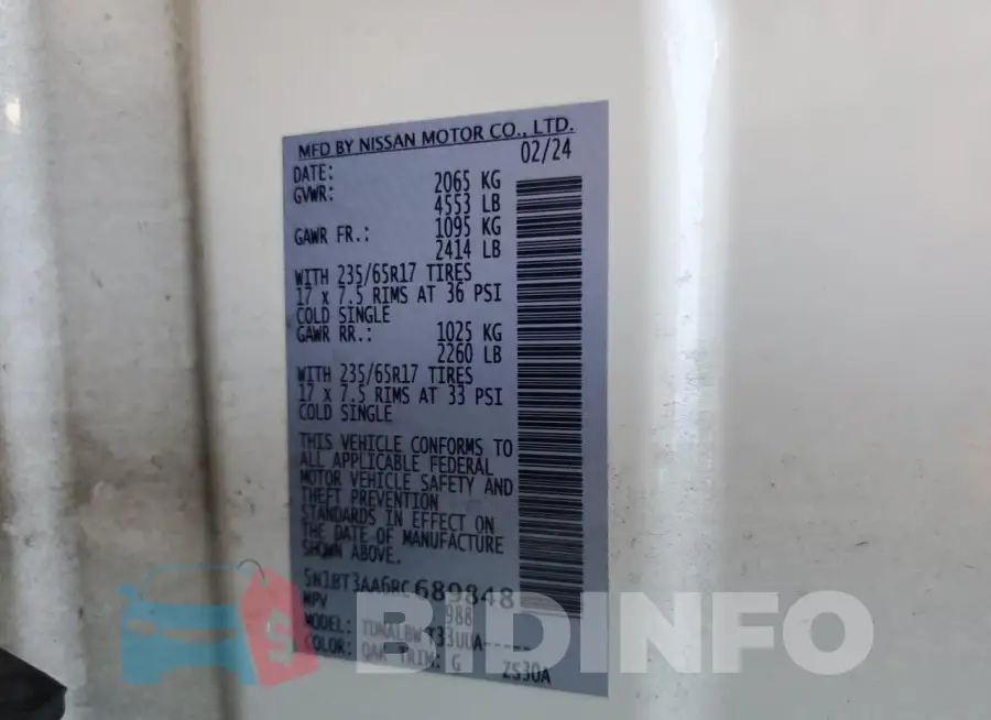 5N1BT3AA6RC689848 Photo# 13