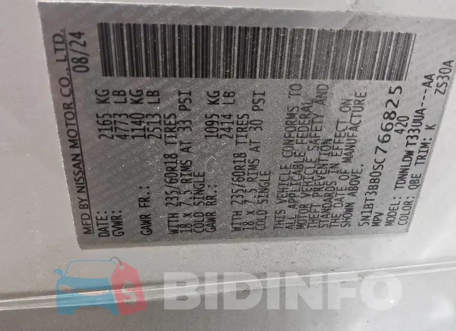 5N1BT3BB0SC766825 Photo# 14