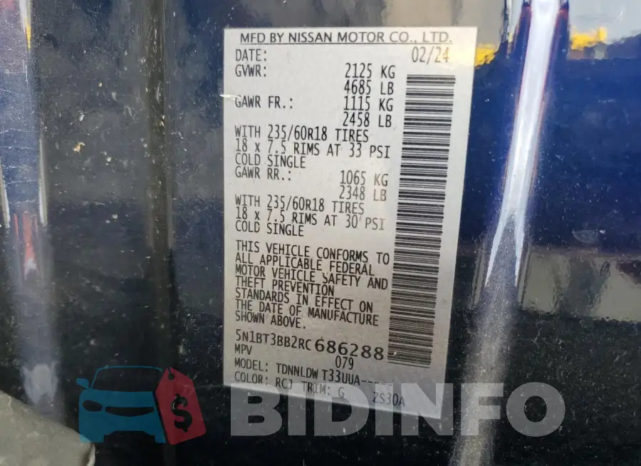 5N1BT3BB2RC686288 Photo# 13